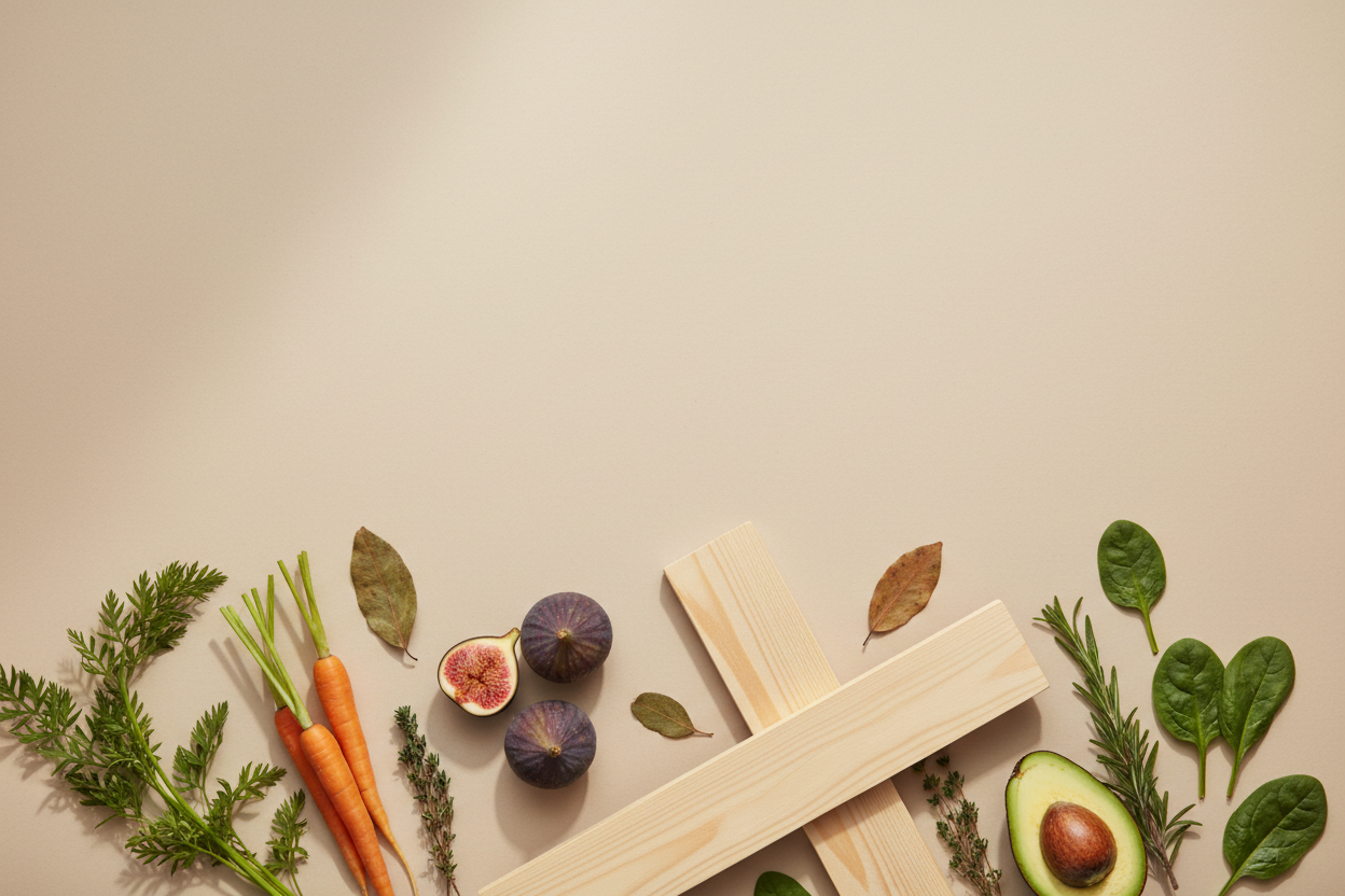 a plain background image ralted to nature and food